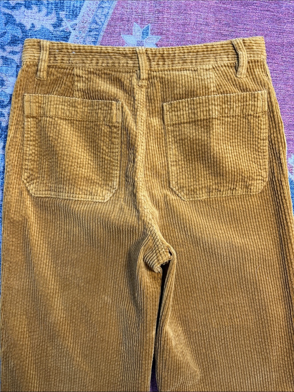 MADEWELL Slim Emmett Wide-Leg Crop Corduroy Pants Size 28 - Picture 7 of 15